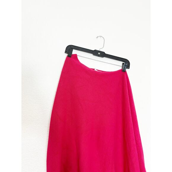 Milio- Milano The Giana Asymmetrical Sweater Size XS/S Hot Pink - Picture 4 of 11